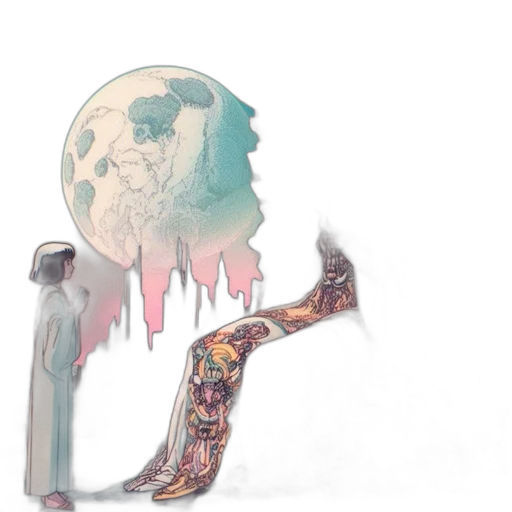 umbrella, mask, shoes, concept art transparent PNG cut-out