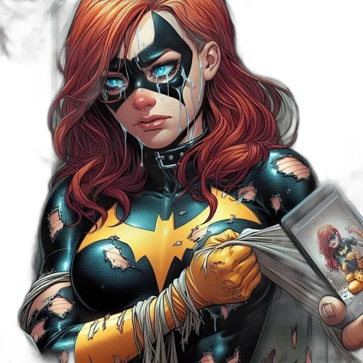 comic book art, concept art, fantasy art, female transparent PNG cut-out