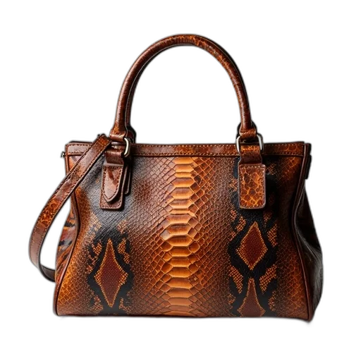 coach, purse, snake, pattern transparent PNG cut-out