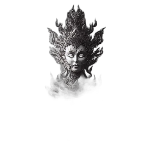 mask, face, staff, crown transparent PNG cut-out