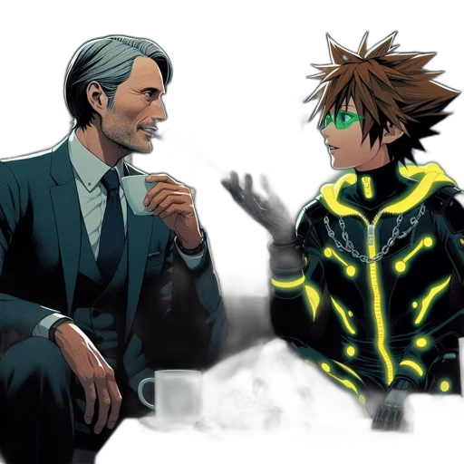 jacket, concept art, comic book art, pixel art transparent PNG cut-out