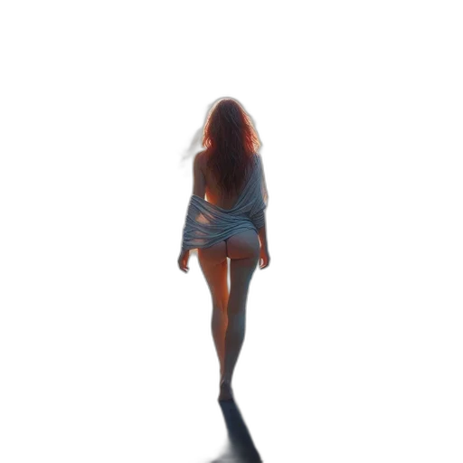 dress, hair, jacket, creature transparent PNG cut-out
