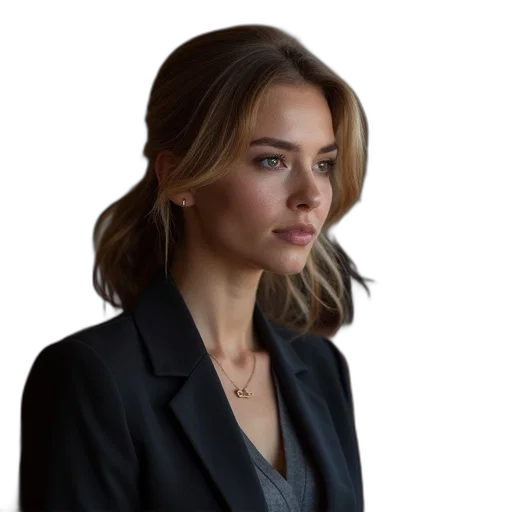 jacket, staff, face, dress transparent PNG cut-out