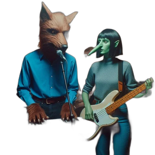 mask, staff, concept art, vaporwave transparent PNG cut-out