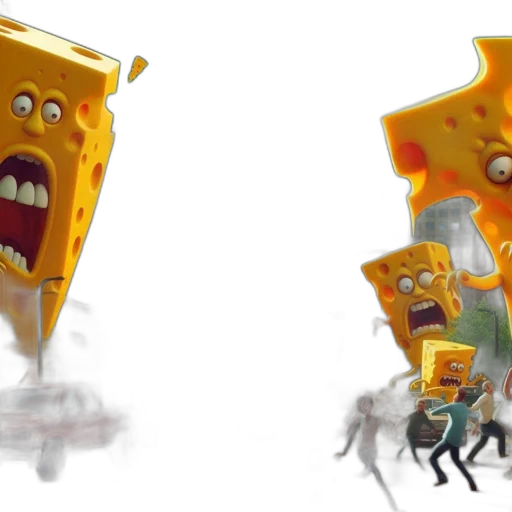 food, concept art, 3d render, comic book art transparent PNG cut-out
