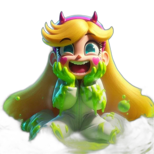 creature, crown, mask, staff transparent PNG cut-out