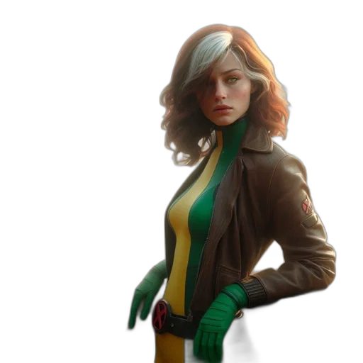 jacket, staff, concept art, comic book art transparent PNG cut-out