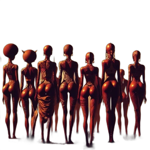 dress, staff, concept art, 3d render transparent PNG cut-out