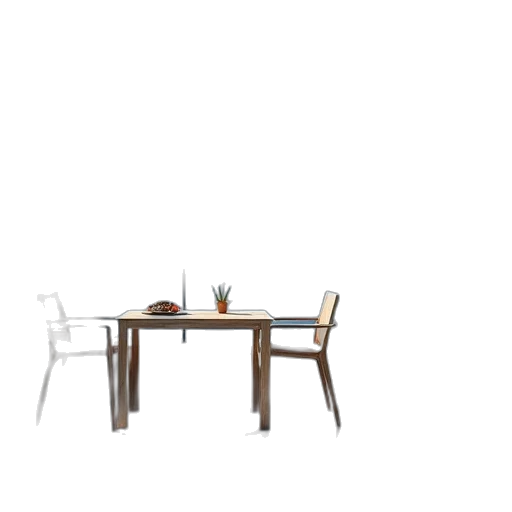 furniture, food, 3d render, photorealistic transparent PNG cut-out