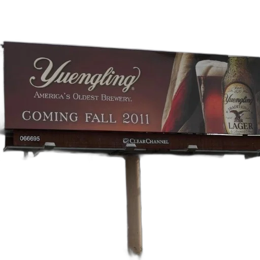 billboard, yuengling, beer, which transparent PNG cut-out