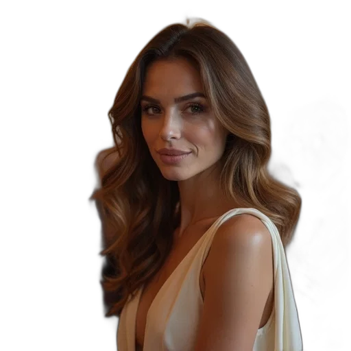 dress, staff, hair, face transparent PNG cut-out