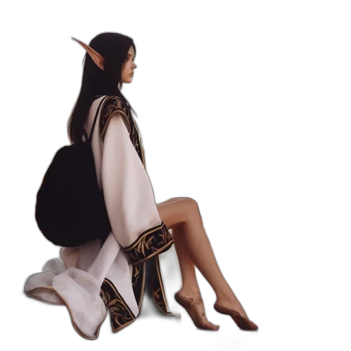 dress, shoes, dragon, creature transparent PNG cut-out