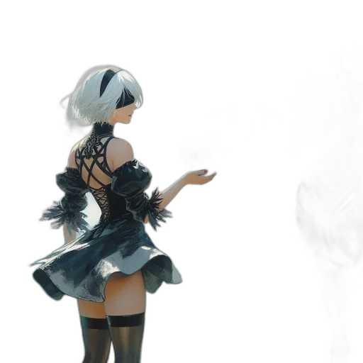 dress, mask, robot, weapon transparent PNG cut-out