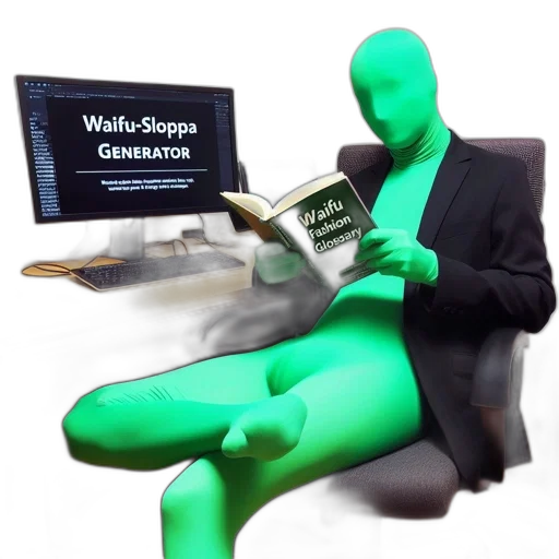 furniture, staff, 3d render, vaporwave transparent PNG cut-out