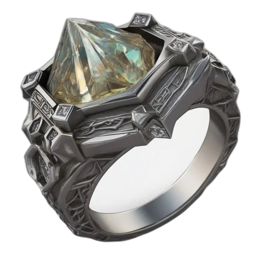 jewelry, crown, 3d render, ring transparent PNG cut-out