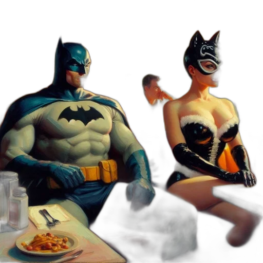 food, comic book art, concept art, 3d render transparent PNG cut-out