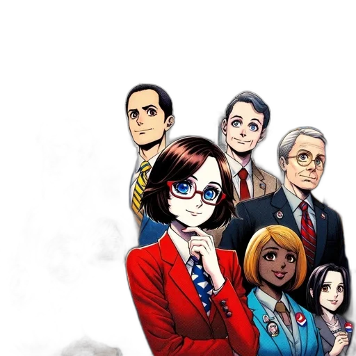 staff, jacket, comic book art, cartoon transparent PNG cut-out