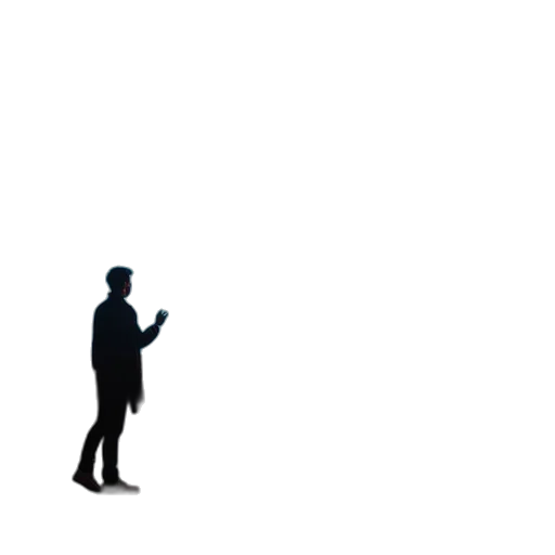 staff, umbrella, jacket, robot transparent PNG cut-out