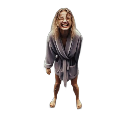 creature, jacket, dress, face transparent PNG cut-out