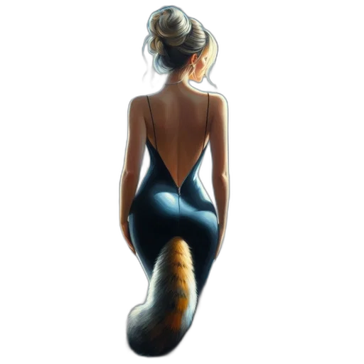 dress, jewelry, jacket, oil painting transparent PNG cut-out