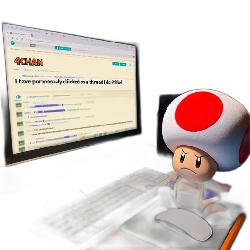staff, 3d render, 4chan, webpage transparent PNG cut-out