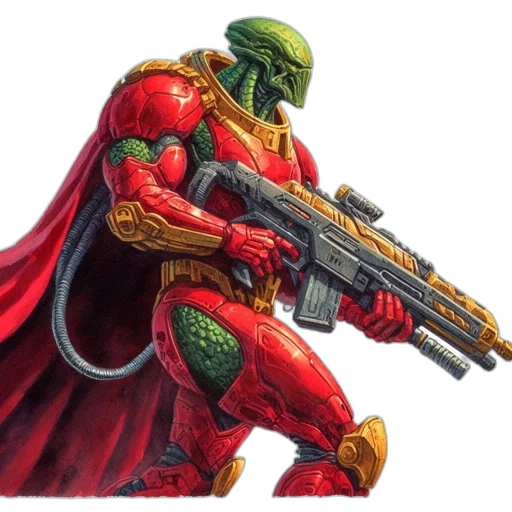 weapon, robot, concept art, comic book art transparent PNG cut-out