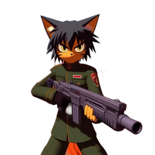 weapon, staff, animal, pixel art transparent PNG cut-out