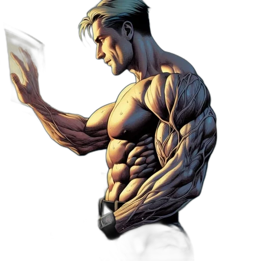 weapon, comic book art, concept art, photorealistic transparent PNG cut-out