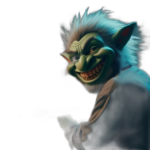 mask, creature, face, staff transparent PNG cut-out