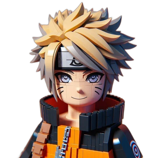 face, weapon, 3d render, pixel art transparent PNG cut-out