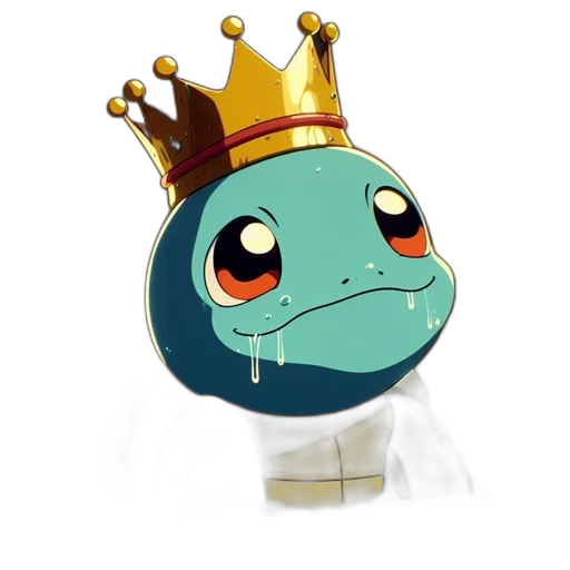 crown, hat, staff, creature transparent PNG cut-out