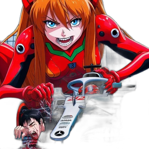 weapon, robot, face, jacket transparent PNG cut-out