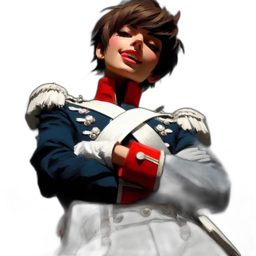 staff, jacket, face, weapon transparent PNG cut-out