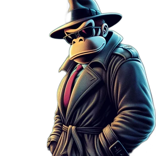 jacket, mask, hat, staff transparent PNG cut-out
