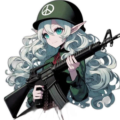 weapon, staff, animal, hat transparent PNG cut-out