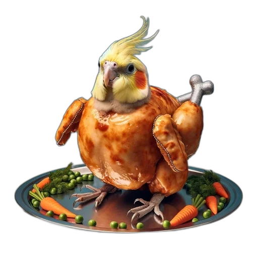 food, animal, creature, 3d render transparent PNG cut-out