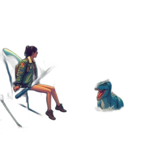 jacket, creature, concept art, pixel art transparent PNG cut-out