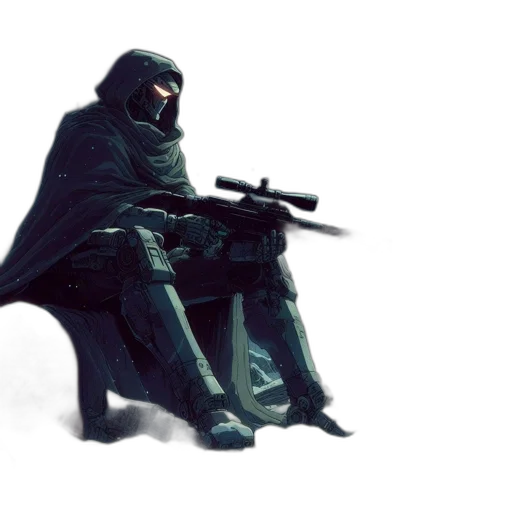 weapon, sword, mask, jacket transparent PNG cut-out
