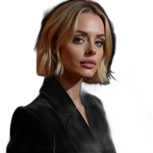 jacket, face, staff, hair transparent PNG cut-out