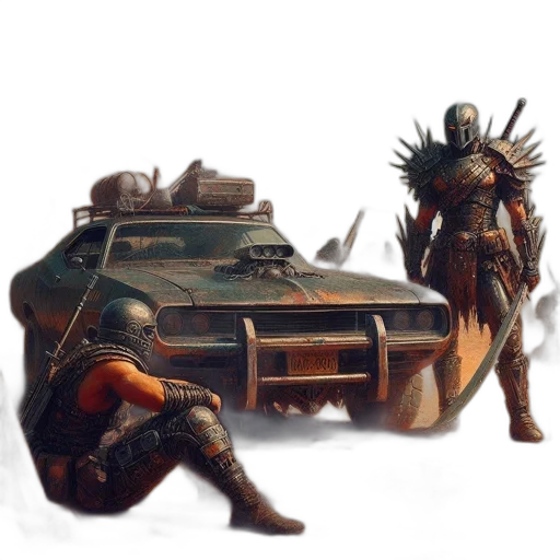 weapon, robot, car, sword transparent PNG cut-out