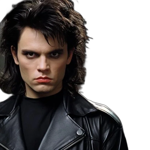 jacket, hair, face, photorealistic transparent PNG cut-out
