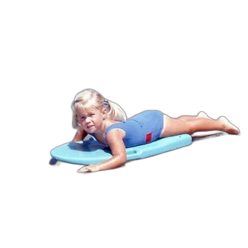 young, girl, blue, swimsuit transparent PNG cut-out
