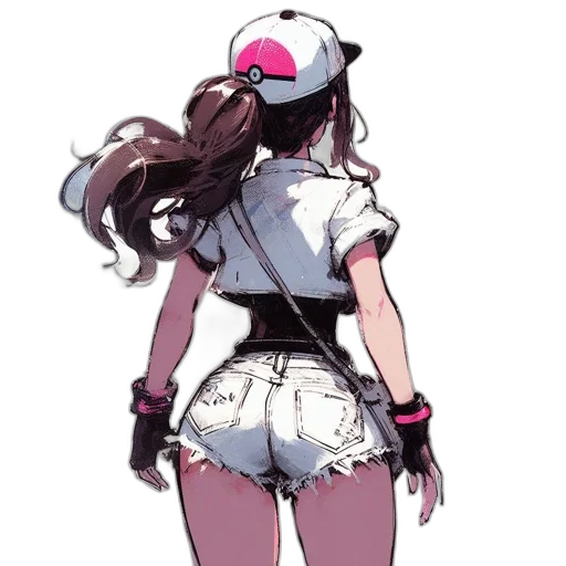 jacket, dress, hat, staff transparent PNG cut-out