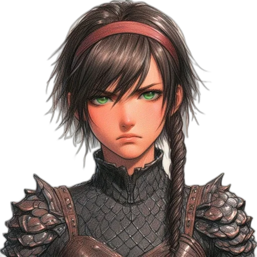 face, staff, weapon, hair transparent PNG cut-out