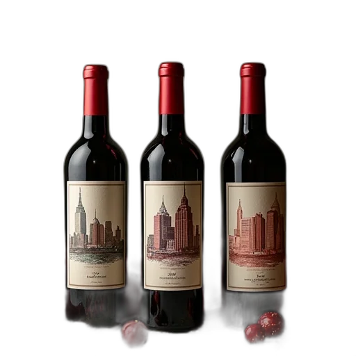 bottle, 3d render, photorealistic, three transparent PNG cut-out