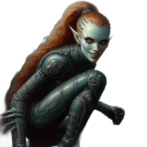 robot, face, fantasy art, concept art transparent PNG cut-out