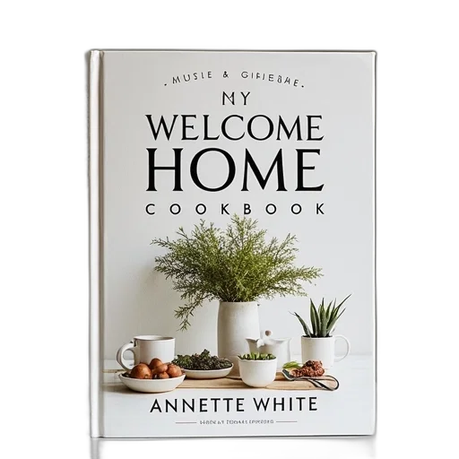 earth tones, welcome, home, cookbook transparent PNG cut-out
