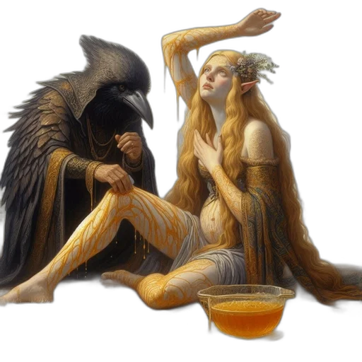 fantasy art, concept art, photorealistic, oil painting transparent PNG cut-out