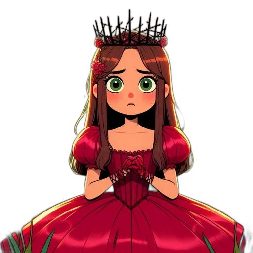 crown, dress, jewelry, pixel art transparent PNG cut-out