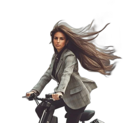 hair, jacket, photorealistic, concept art transparent PNG cut-out
